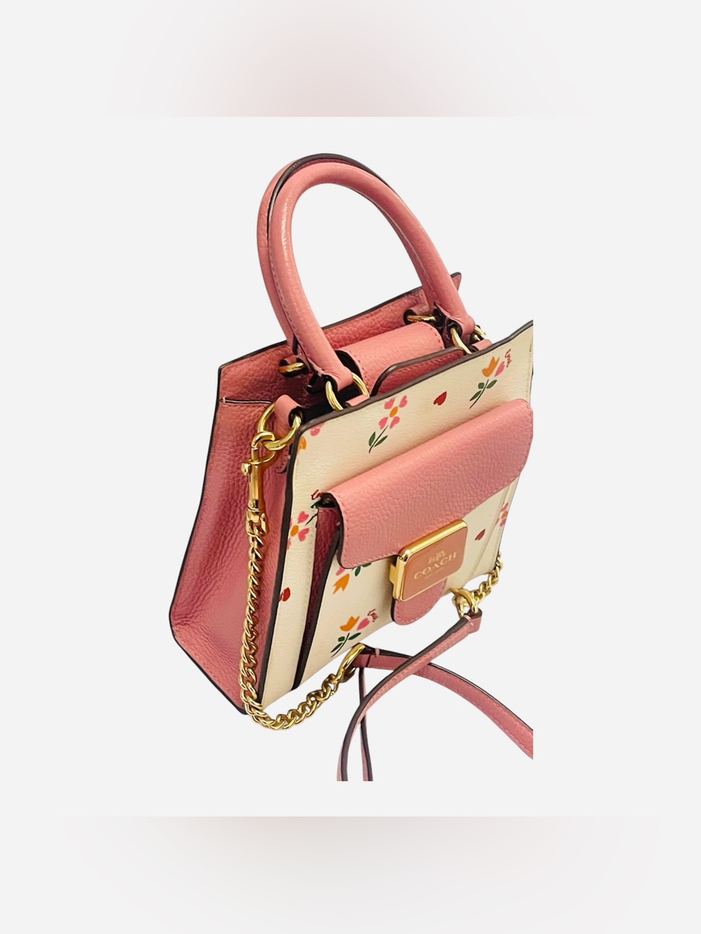 Coach Mini Pepper Crossbody Heart Petal Print C7599 - Picture 5 of 10